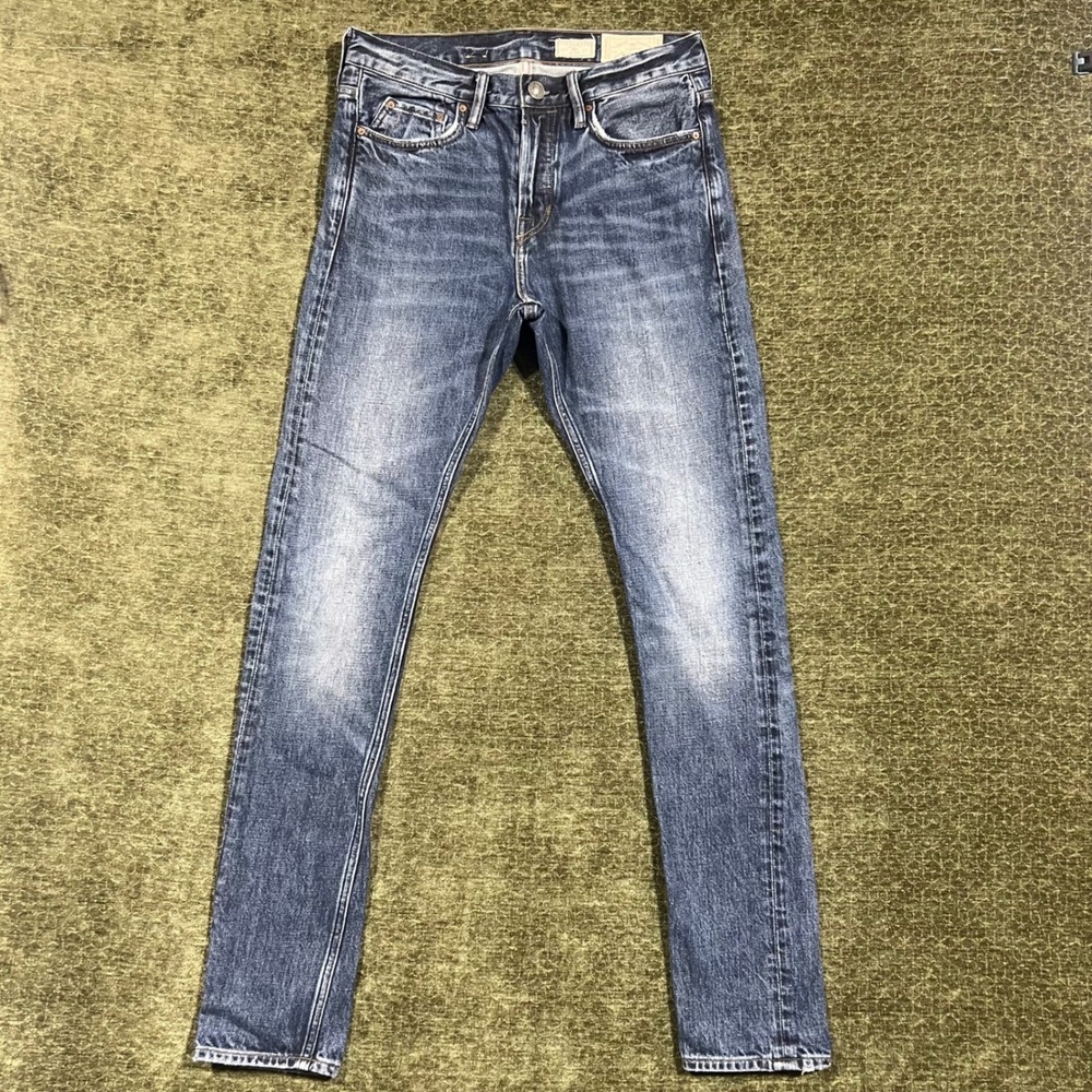 AllSaints Nash Cigarette Jeans Mens 28 Blue Skinny Fit 100% Cotton Denim ME006F